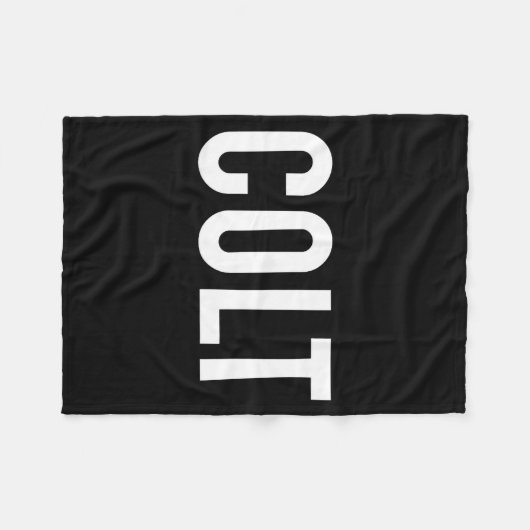 Colt - Cool New Funny Name Fan Gift Tee  Fleecedecke (Vorderseite (Horizontal))