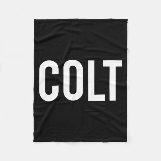 Colt - Cool New Funny Name Fan Gift Tee Fleecedecke (Vorderseite)