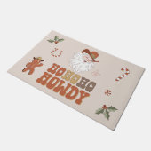 COLT Ho Ho Ho Howdy Cowboy Weihnachtszeit Fußmatte (Schrägansicht)
