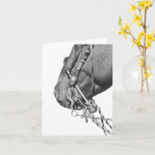 Colt in the Two Rein - 4" x 5.6" Notecard Karte (Gelbe Blume)