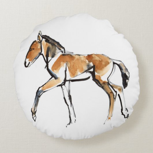 Colt Rundes Kissen (Rückseite)