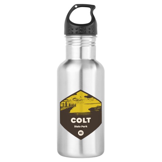 Colt Staat Park Rhode Island Edelstahlflasche (Vorderseite)