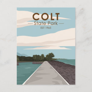 Colt State Park Rhode Island Vintage auf Deutsch Postkarte