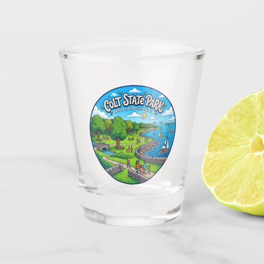 Colt State Park USA Schnapsglas (Vorderseite)