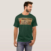 Colt-Wanderer-Revolver 1847 auf Pergament-Art T-Shirt (Vorne ganz)