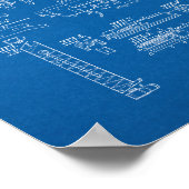 Colt Woodsman Feuerwaffenpatent - Blueprint Poster (Ecke)