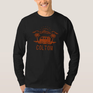 Colton CA Kalifornien Retro-Vintage-Surfen Strand T-Shirt