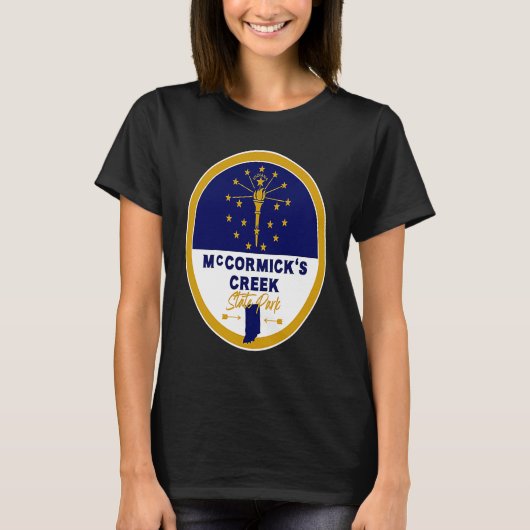 Colton California CA Flag and Bear Badge Souvenir  T-Shirt (Vorderseite)