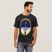 Colton California CA Flag and Bear Badge Souvenir T-Shirt (Vorne ganz)