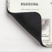 Colton Karte 1855 von Florida Mousepad (Ecke)