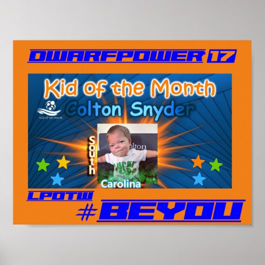 Colton Snyder Kid of the Month Poster (Vorne)