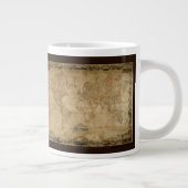 Coltons alte Weltkarte Jumbo-Soup-Mug Jumbo-Tasse (Rechts)