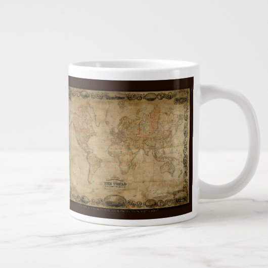 Coltons alte Weltkarte Jumbo-Soup-Mug Jumbo-Tasse (Rechts)