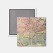 Coltons Bahn und militärische Karte Magnet (Vorderseite/Rückseite)