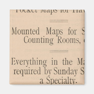 Colton's Driving and Wheeling Map of the US Magnet