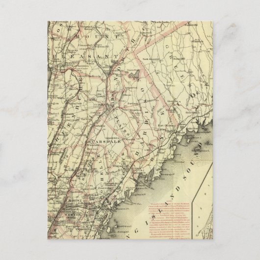 Coltons Fahrplan zum Rädern in den USA 2 Postkarte (Vorderseite)