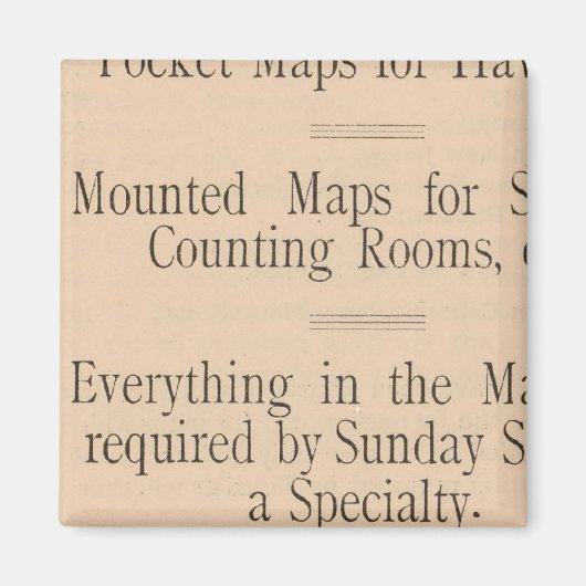 Coltons Karte zum Fahren und Rädern in den USA Magnet (Vorne)