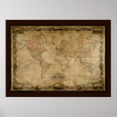 COLTONS Old World Map (c 1847) Art Poster (Vorne)