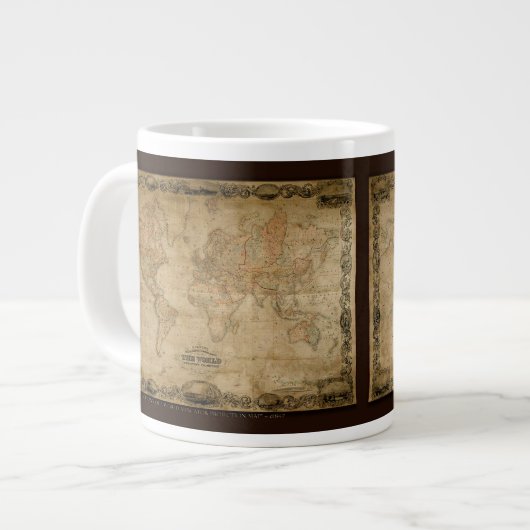 Coltons Old World Map Jumbo Soup Tasse (Vorderseite Links)