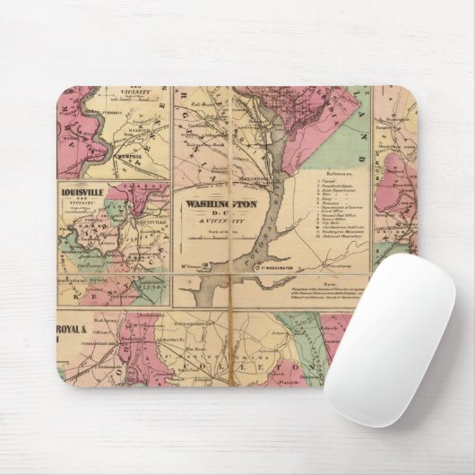 Coltons Pläne der US-Häfen Mousepad (Mit Mouse)