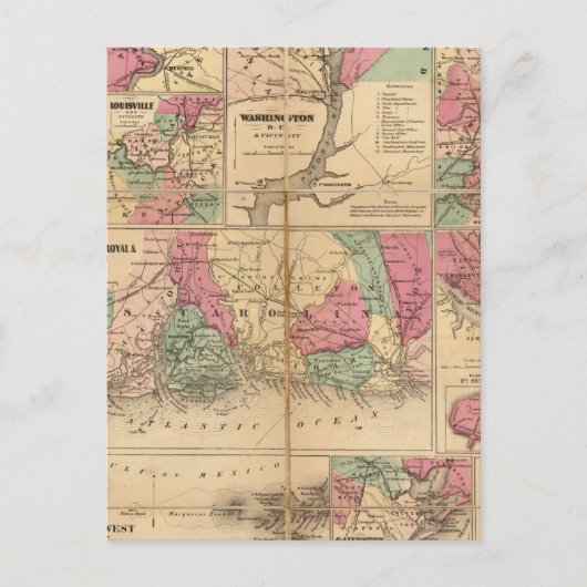 Coltons Pläne für US-Häfen Postkarte (Vorderseite)