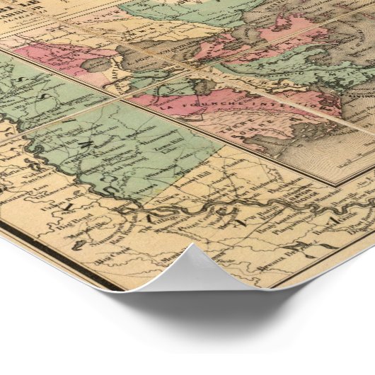 Colton's Plans of US Harbors Poster (Ecke)