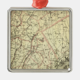 Coltons treibende und drehende Karte der US 2 Ornament Aus Metall