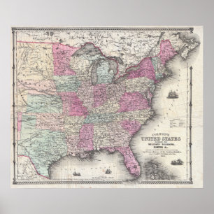 Coltons Zivile Kriegskarte Poster