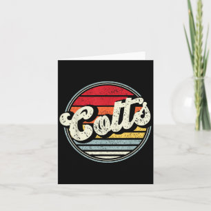 Colts Name Vintage Retro Geschenk Männer Frauen Ju Karte