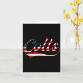 Colts Vintage Retro Men Women  Karte (Gelbe Blume)