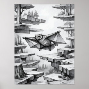 Colugo Air Glide Suspension Kunst Poster
