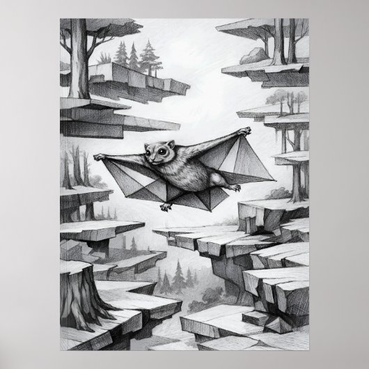 Colugo Air Glide Suspension Kunst Poster (Vorne)
