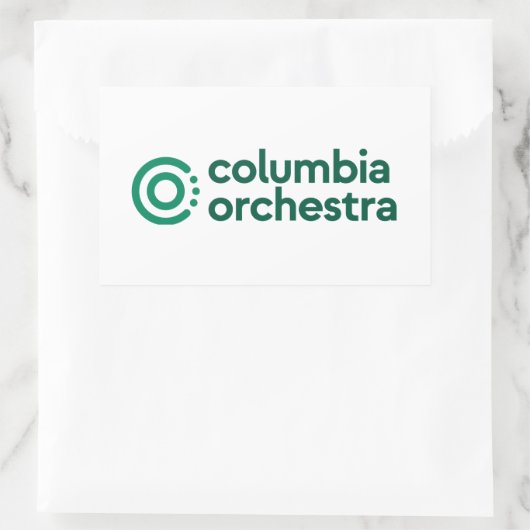 Colum Rechteckiger Aufkleber (Tasche)