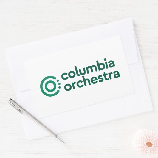 Colum Rechteckiger Aufkleber (Umschlag)