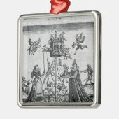 Columbarium puellarum silbernes ornament (Links)