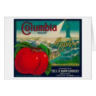 Columbia Apple Crate LabelYakima, WA