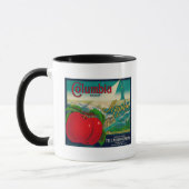 Columbia Apple Crate LabelYakima, WA Tasse (Links)