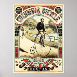 COLUMBIA BICYCLE American Vintag Cycle Poster