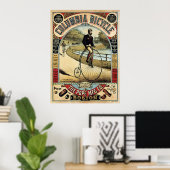 COLUMBIA BICYCLE c. 1890 Poster (Heimbüro)