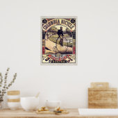 Columbia Bicycle Vintag Cyclist Poster (Küche)