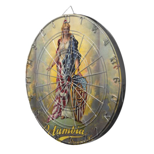 Columbia Brewing Co. Poster Dartscheibe (Vorderseite rechts)