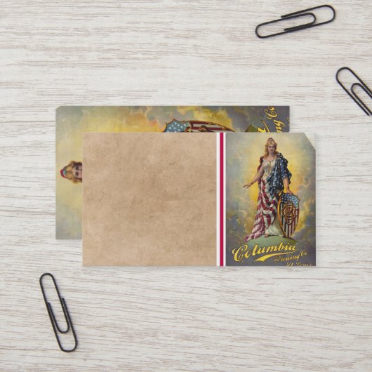 Columbia Brewing Co. Poster Visitenkarte (Vorderseite/Rückseite Beispiel)