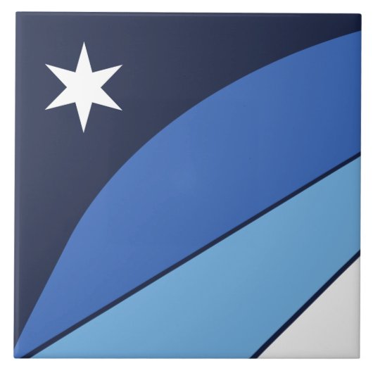 Columbia City Flag Tile Fliese (Vorderseite)