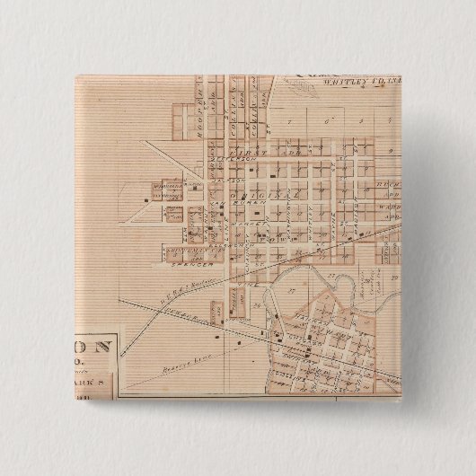 Columbia City, Whitley Co Button (Vorderseite)