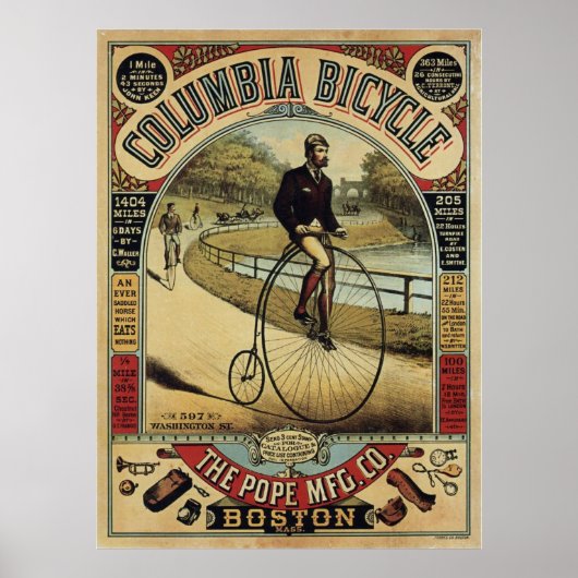 Columbia-Fahrrad Poster (Vorne)