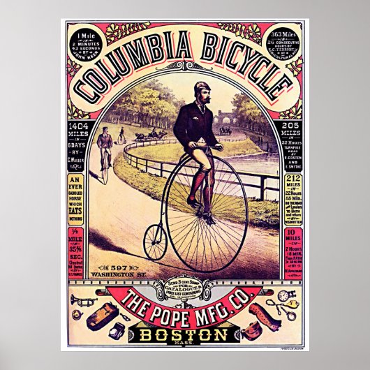 Columbia-Fahrrad Poster (Vorne)