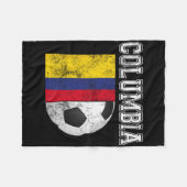 Columbia Flag - Soccer Futbol Footll  Fleecedecke (Vorderseite (Horizontal))