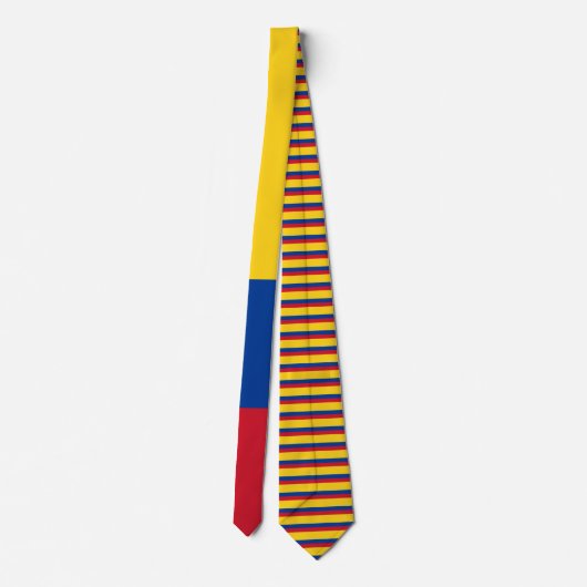Columbia Flagge Neck Tie Krawatte (Rückseite)