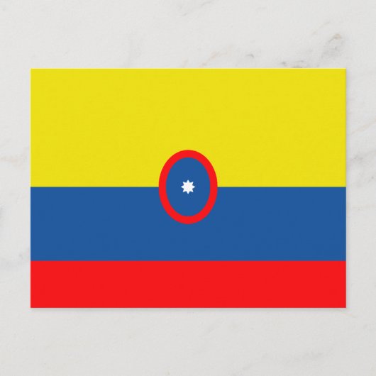 Columbia-Flagge Postkarte (Vorderseite)