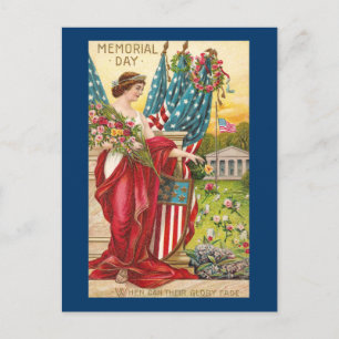 Columbia gedenkt dem Memorial Day Vintage Postkarte